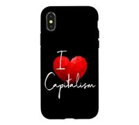 Carcasa para iPhone X/XS I Love Capitalism Capitalismo Emprendedor Bolsa Inversor