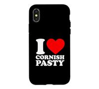 Carcasa para iPhone X/XS I Love Cornish Pasty
