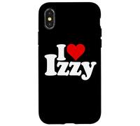 Carcasa para iPhone X/XS I Love Heart Izzy Isabel Nombre EN UNA tee