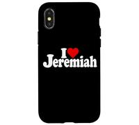 Carcasa para iPhone X/XS I Love Heart Jeremiah Nombre EN UNA tee