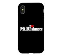 Carcasa para iPhone X/XS I Love Heart Mount Rushmore MT. Rushmore Dakota del Sur