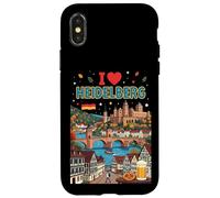 Carcasa para iPhone X/XS I Love Heidelberg Alemania