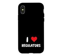 Carcasa para iPhone X/XS I Love Regulators - Normas de Regulación Cumplimiento Auditoría de Riesgos