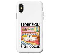 Carcasa para iPhone X/XS I Love You Silly Goose Romantic Couples Boyfriend Girlfriend