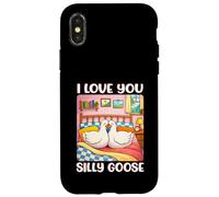 Carcasa para iPhone X/XS I Love You Silly Goose Romantic Couples Boyfriend Girlfriend