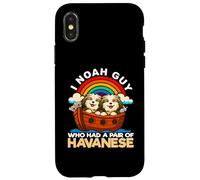 Carcasa para iPhone X/XS I Noah Guy Que tenía un par de Perros Havanese Noah's Ark