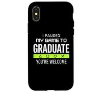 Carcasa para iPhone X/XS I Paused My Game To Graduate Graduate Funny Gamer Grad