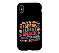 Carcasa para iPhone X/XS I Speak Fluent Snack Negotiation