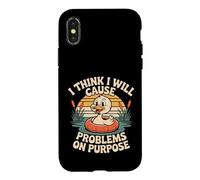 Carcasa para iPhone X/XS I Think I Will Cause Problems On Purpose Chaos Vibe -