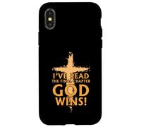 Carcasa para iPhone X/XS I’ve Read The Final Chapter God Wins Christian Faih Cross