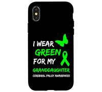 Carcasa para iPhone X/XS I Wear Green For My Granddaughter Cerebral Palsy Ribbon