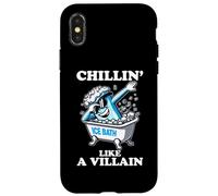 Carcasa para iPhone X/XS Ice Bath Chillin' Like A Villain Cold Plunge Cold Exposure