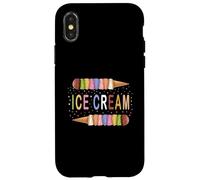 Carcasa para iPhone X/XS Ice Cream T Shirt Birthday Decorations Gift Ice Cream Maker