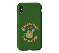 Carcasa para iPhone X/XS Ich Bin gut im Beet, Gärtner Wortspiel für Gartenfreunde