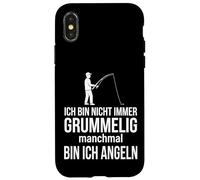 Carcasa para iPhone X/XS Ich Bin Nicht Immer grummelig manchmal Bin ich Angeln