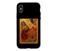 Carcasa para iPhone X/XS Icono católico de Moisés y la zarza ardiente