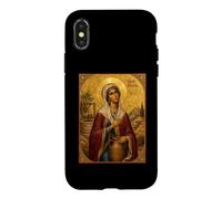 Carcasa para iPhone X/XS Icono ortodoxo de Santa Fotina, la Mujer samaritana