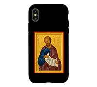 Carcasa para iPhone X/XS Icono ortodoxo profeta Eliseo
