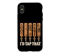 Carcasa para iPhone X/XS I'D Tap That Draft Beer Craft Brewery Taproom Microbrew Hombres