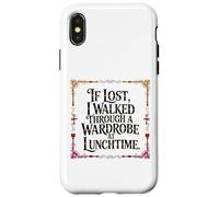 Carcasa para iPhone X/XS IF Lost I Walked Through A Wardrobe AT LUNCHTIME
