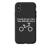 Carcasa para iPhone X/XS If You Can Read This I Fell Off My Bicycle Bike Rider