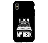 Carcasa para iPhone X/XS Ill Be At My Desk Ingeniero de Sonido Mezclador de Audio Productor Musical