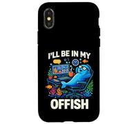 Carcasa para iPhone X/XS I'Ll Be In My Offish Funny Work from Home Fish