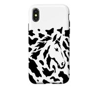 Carcasa para iPhone X/XS Ilusión de Cabeza de Caballo Oculto