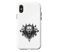 Carcasa para iPhone X/XS Ilustración de Cerberus Hellhound Dark Fantasy Underworld Beast