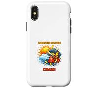 Carcasa para iPhone X/XS Ilustración de Conciencia climática de Choque del Sistema meteorológico