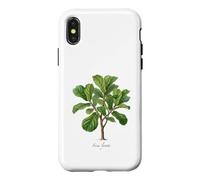 Carcasa para iPhone X/XS Ilustración de Planta de Higo de Hoja de violín