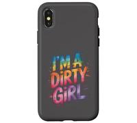 Carcasa para iPhone X/XS I'm Dirty Girl Mud Run, Moto de Cross, Muddy Queen Mudding, ATV UTV