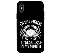 Carcasa para iPhone X/XS I'm Into Fitness Fit'ness Crab In My Mouth Pata De Cangrejo