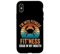 Carcasa para iPhone X/XS I'm Into Fitness Fit'ness Crab In My Mouth Pata De Cangrejo