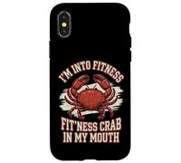 Carcasa para iPhone X/XS I'm Into Fitness Fit'ness Crab In My Mouth Pata De Cangrejo