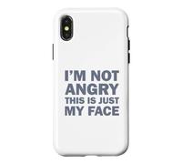 Carcasa para iPhone X/XS I'm Not Angry This Is Just My Face
