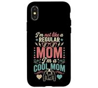 Carcasa para iPhone X/XS I'm Not Like A Regular Mom I'm A Cool Mom Retro Edgy