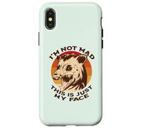 Carcasa para iPhone X/XS I'm Not Mad This IS Just MY Face Funny Zarigüeya Scream Meme