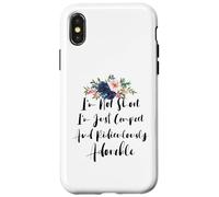 Carcasa para iPhone X/XS I'm Not Short I'm Just Compact and Ridiculously Adorable
