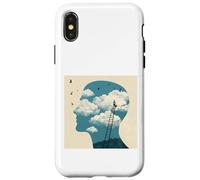 Carcasa para iPhone X/XS Imagina más Nube Mente Único Cielo Surrealista