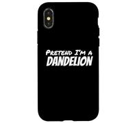 Carcasa para iPhone X/XS Imagina Que Soy un Dandelion Lazy Halloween Costume Party