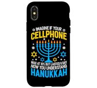 Carcasa para iPhone X/XS Imagina si tu teléfono Celular estuviera al 10% Pero duró 8 días Ahora yo