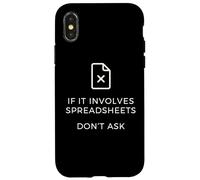Carcasa para iPhone X/XS Implica Hojas de cálculo No preguntes Humor Hoja de cálculo