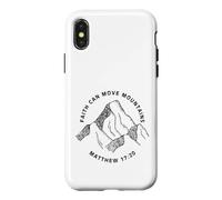 Carcasa para iPhone X/XS Impresión Frontal y Trasera La fe Cristiana Puede Mover montañas