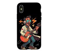 Carcasa para iPhone X/XS Impresionante Doc con Guitarra eléctrica de Emergencia para Amantes del Rock
