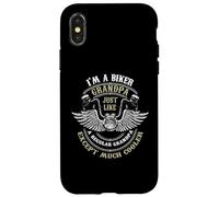 Carcasa para iPhone X/XS In a Biker Grandpa Just Like a Grandpa Exept Much Cooler