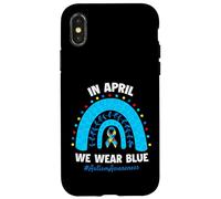 Carcasa para iPhone X/XS In April We Wear Blue Autism Awareness Support Autism Parent