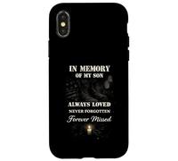 Carcasa para iPhone X/XS In Memory of My Son Always Loved Forever Missed Son Memorial
