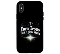 Carcasa para iPhone X/XS Incluso Jesús tenía una Historia de Peces