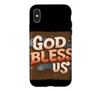 Carcasa para iPhone X/XS Increíble Disfraz de Dios Nos Bendiga para los Amantes del Habla